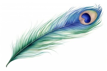 Drawing backgrounds peacock feather.