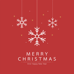 Snowflake pattern background for Christmas day and Happy new year. Snowflake pattern vector. free space for text.