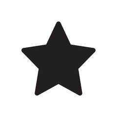 Fototapeta premium Star icon. Simple vector sign.