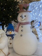 snowman on the snow