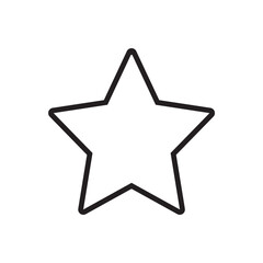 Obraz premium Star icon. Simple vector sign.