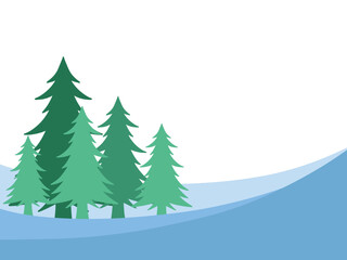 Winter Christmas Day Background Illustration