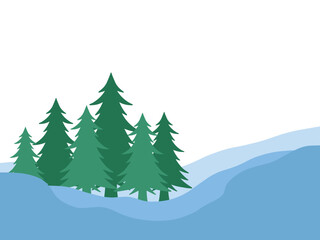 Winter Christmas Day Background Illustration