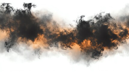 Fototapeta premium fire and smoke