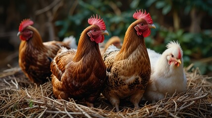 Fototapeta premium A Flock of Feathered Friends