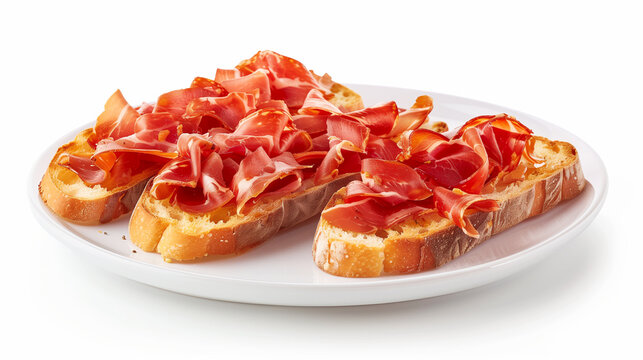 Spanish Toast with Jam&oacute;n and Fresh Tomatoes (Tostas con Tomate y Jam&oacute;n)