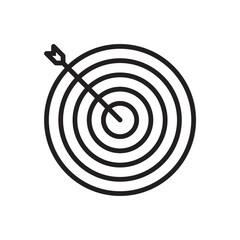 Target icon. Simple vector sign.