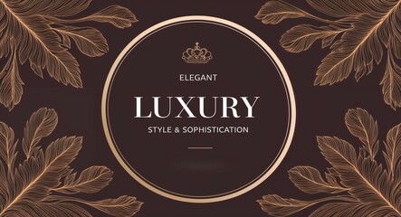 Elegant luxury style and sophistication in illustration background