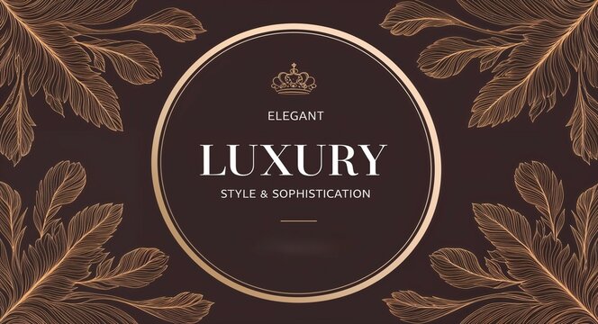 Elegant luxury style and sophistication in illustration background