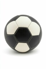A black and white soccer ball.