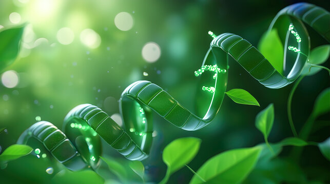 DNA helix structure and plants