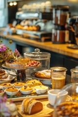 Dessert Buffet at a Cafe