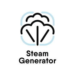 Steam Generator vector information sign