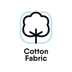 Cotton Fabric vector information sign