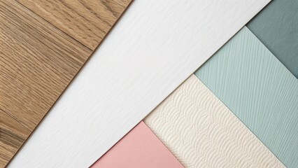 Fototapeta premium minimalist paper and wood background