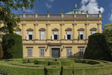 Fototapeta premium Buchlovice castle, Czech republic. Ancient heritage exterior built in baroque style.