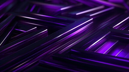 Fototapeta premium 3d rendering of purple and black abstract geometric background. Scene for advertising, technology, showcase, banner, game, sport, cosmetic, business, metaverse. Sci-Fi Illustration. Product display