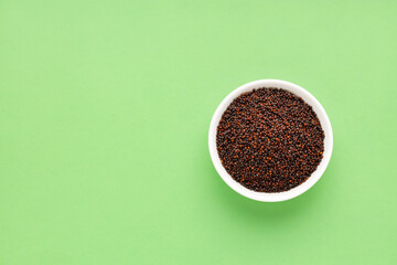 Organic dried brown mustard seeds - Brassica juncea