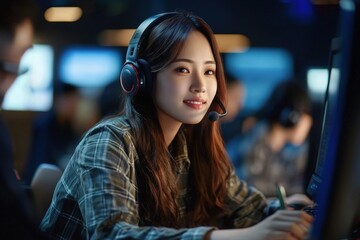 Dedicated IT support specialists are engaged in helping clients resolve technical problems. They exhibit teamwork and expertise while communicating effectively.