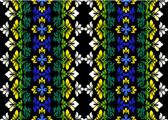 Ikat floral paisley embroidery ethnic traditional pattern 
Pattern abstract geometric ethnic oriental ikat seamless vector traditional
 design Indian style decorative carpet curtain pillow geometric