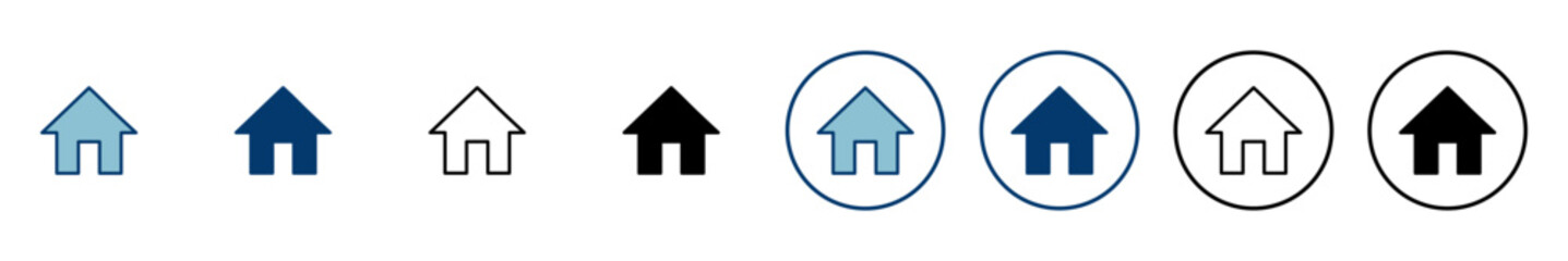 Home icon vector isolated on white background. House vector icon. Address