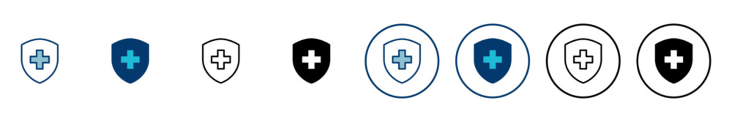 Health insurance icon vector isolated on white background. Insurance health document icon