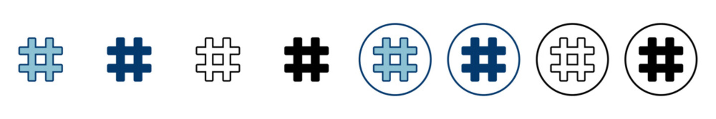 Obraz premium Hashtag icon vector isolated on white background. hashtag vector icon