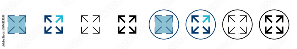 Poster fullscreen icon vector isolated on white background. expand to full screen icon. fullscreen sign ico