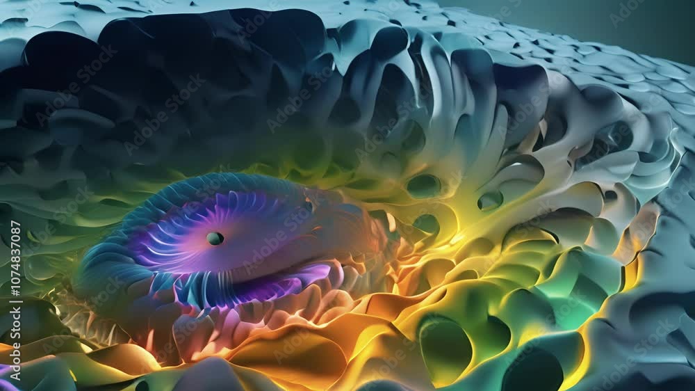 Poster a threedimensional model of a nuclear pore showing its size and location within the nuclear envelope