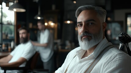 man with gray hair and beard