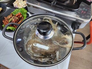 korea seafood. webfoot octopus, short arm octopus