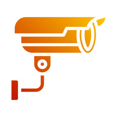 security camera. vector single icon with a solid gradient style. suitable for any purpose. for example: website design, mobile app design, logo, etc.