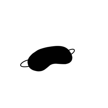 recommend clip art: Eye sleep mask silhouette