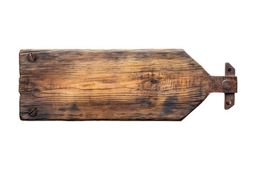 Fototapeta premium Wooden signboard on a transparent background. isolated background.