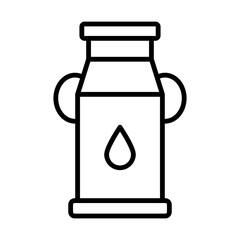 Milk Pail line icon