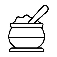 Curd line icon