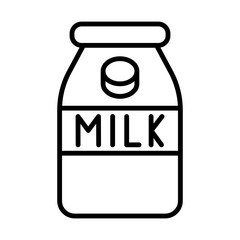 Chocolate Milk line icon