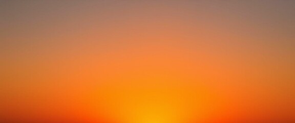 A bright gradient background in sunset colors, adding a vibrant and warm tone.