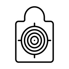 Shooting Target line icon
