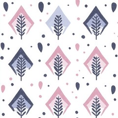 Fototapeta premium Modern Pastel Tribal Pattern with Repeating Elements