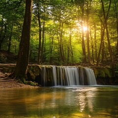 waterfall in the woods