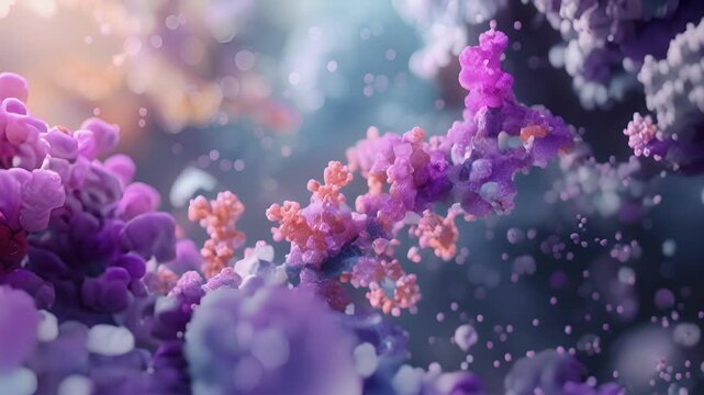 A 3D rendering of a Tcell receptor complex highlighting the flexible surface loops that enable antigen recognition.