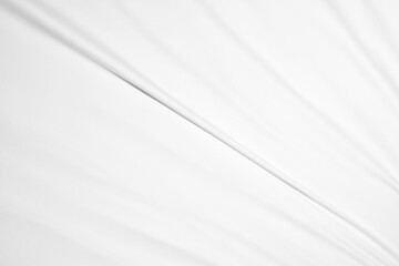 Fototapeta premium Abstract Background on isolated. Abstract white waves. Wave from Curtain. White wave background.