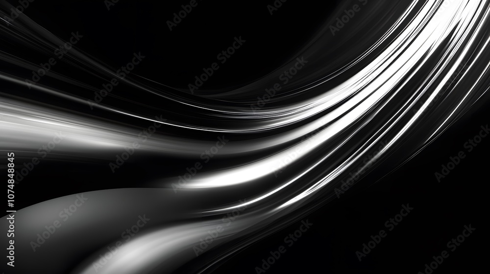Aufkleber modern abstract high-speed light effect. abstract background with curved beams of light. technology 