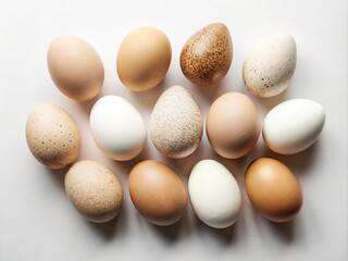 Minimalist Easter Eggs Ready for Coloring - AI Photography