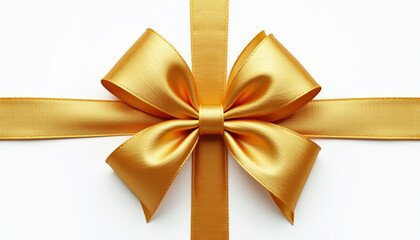 Golden Ribbon Bow Decoration