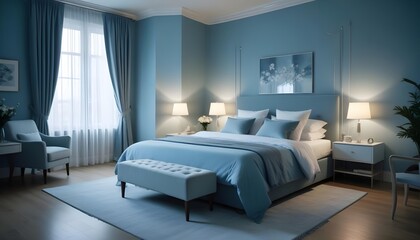 Photo modern style interior room 3d illustration