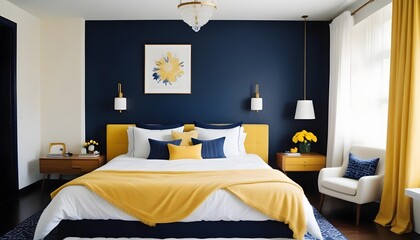 Photo modern style interior room 3d illustration