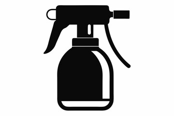 Spray bottle silhouette vector, Spray bottle icon symbol, Clean spray bottle