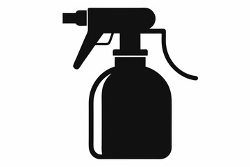 Spray bottle silhouette vector, Spray bottle icon symbol, Clean spray bottle